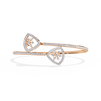 Sonya – Pavé Cluster Open Bangle