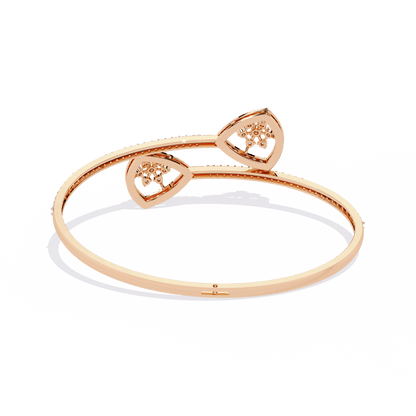 Sonya – Pavé Cluster Open Bangle