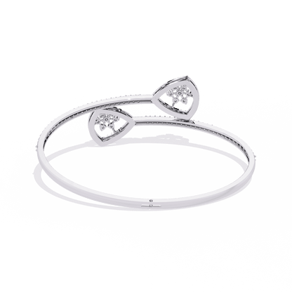 Sonya – Pavé Cluster Open Bangle