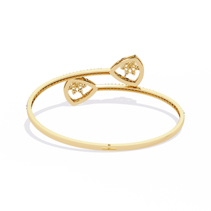 Sonya – Pavé Cluster Open Bangle
