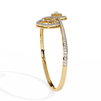 Sonya – Pavé Cluster Open Bangle