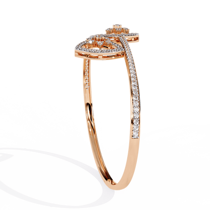 Sonya – Pavé Cluster Open Bangle