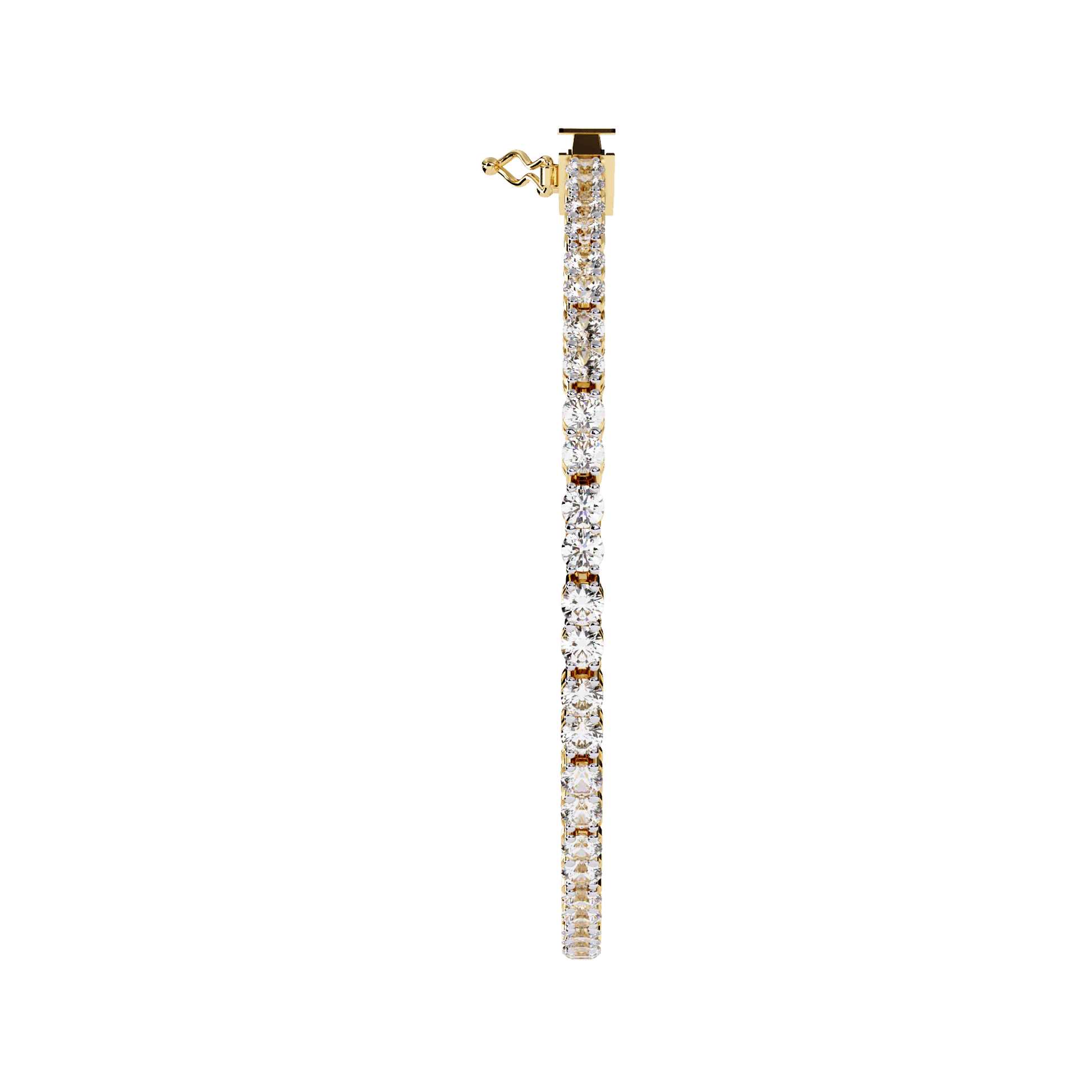 Carat House Dubai Viola 2.7mm double round diamond tennis bracelet with sparkling diamonds and sleek silver design.