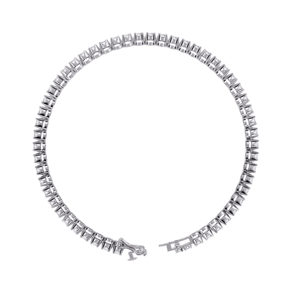 Anita – Sculpted Prong 2.5mm Diamond Tennis Bracelet