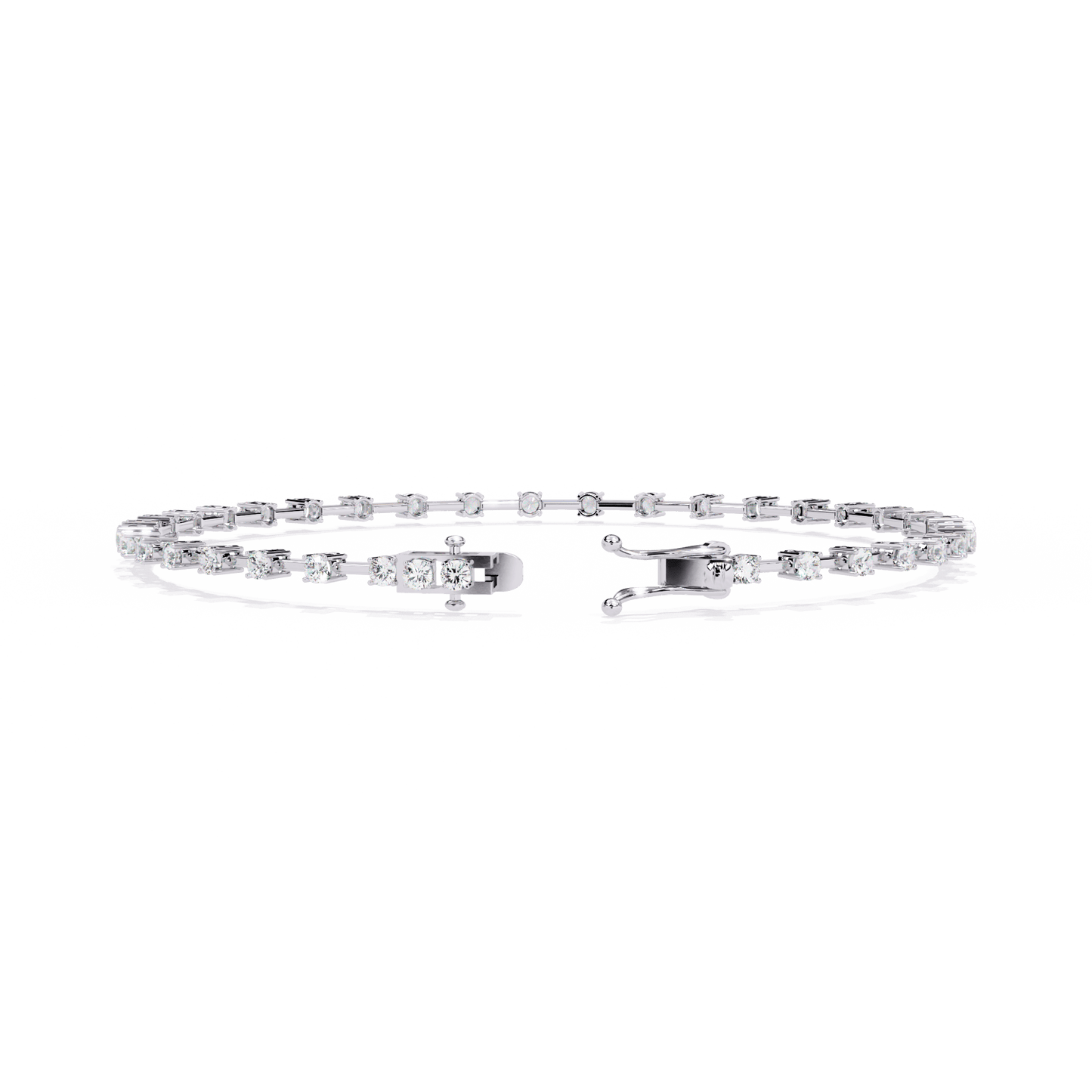Vienna – Spaced Round Diamond Bangle