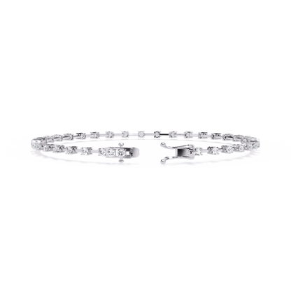 Vienna – Spaced Round Diamond Bangle