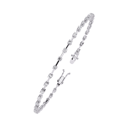 Vienna – Spaced Round Diamond Bangle