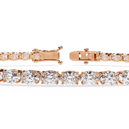 Bridget  - East-West Oval Diamond Tennis Bracelet