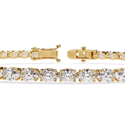 Bridget  - East-West Oval Diamond Tennis Bracelet