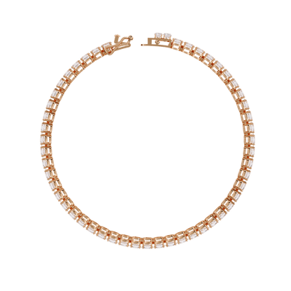 Bridget  - East-West Oval Diamond Tennis Bracelet
