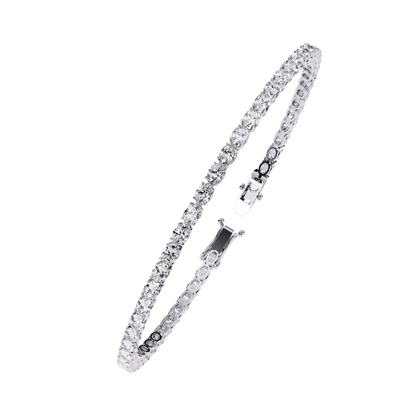 Bridget  - East-West Oval Diamond Tennis Bracelet