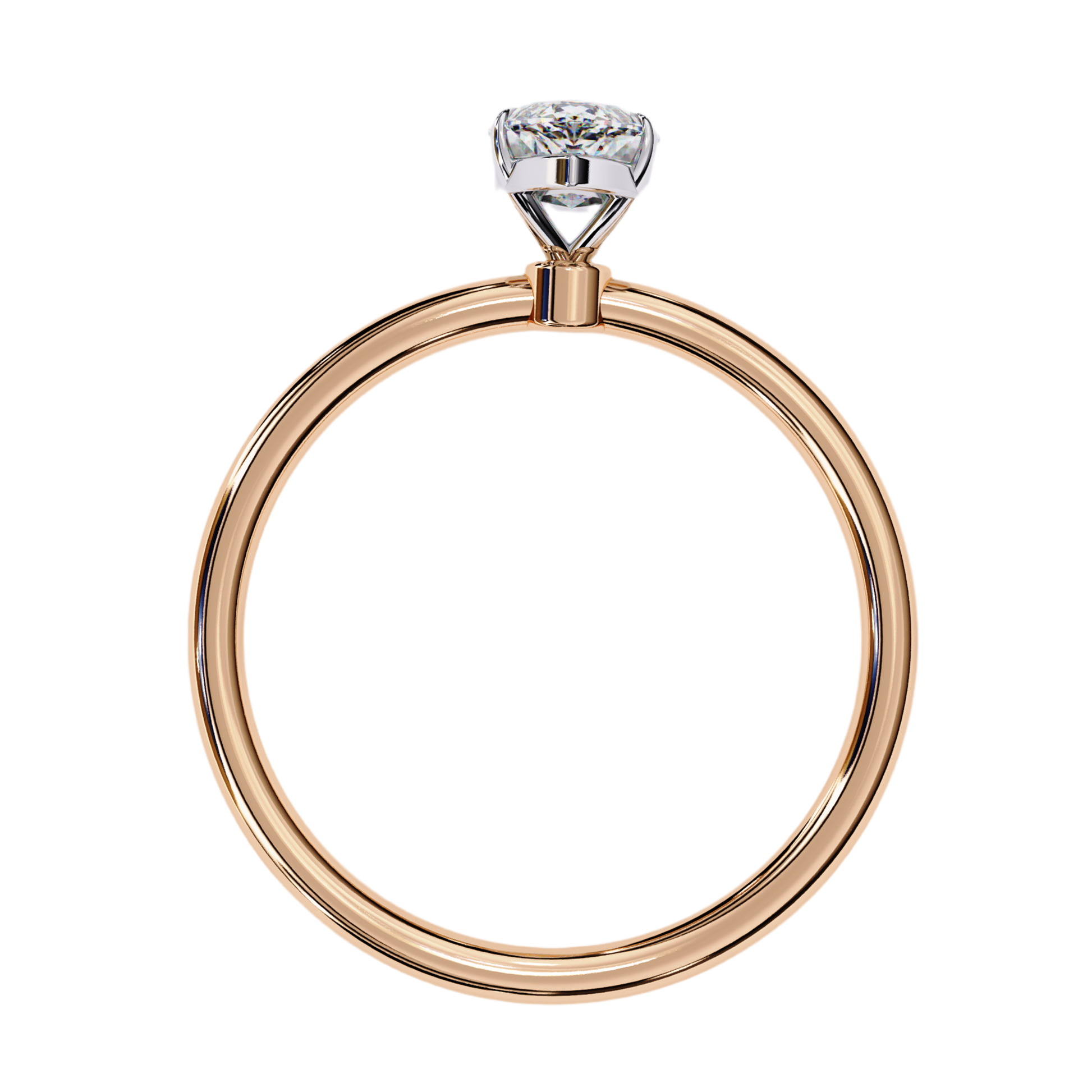 Hazel — Marquise cut lab grown and natural diamond engagement ring — solitaire — Carat House