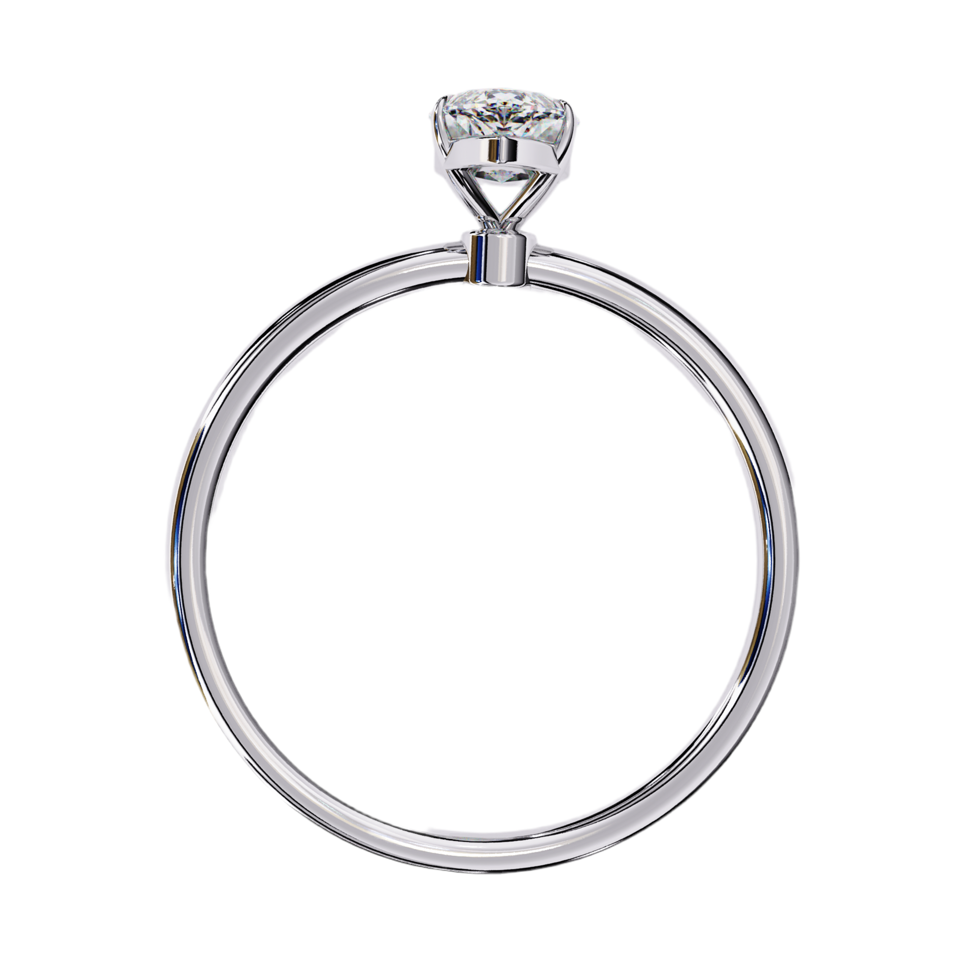 Hazel — Marquise cut lab grown and natural diamond engagement ring — solitaire — Carat House