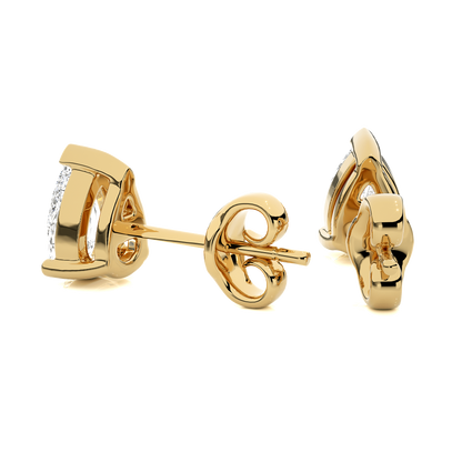 Bianca- Pear-Cut Diamond Studs with V-Prong Basket Setting