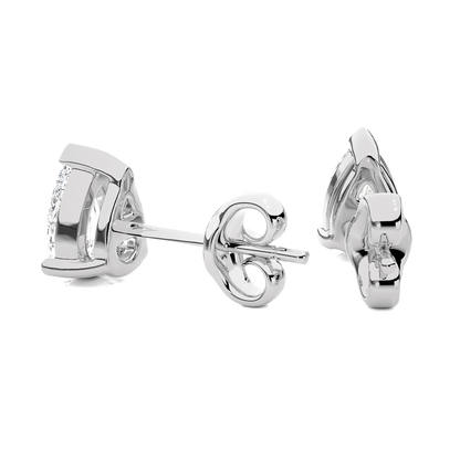 Bianca- Pear-Cut Diamond Studs with V-Prong Basket Setting