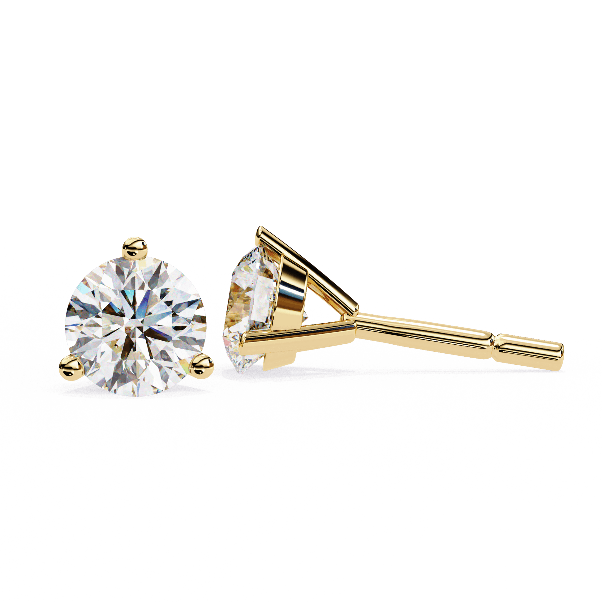 Marlena The Martini Stud earrings by Carat House Dubai featuring sleek silver design with martini glass motif.
