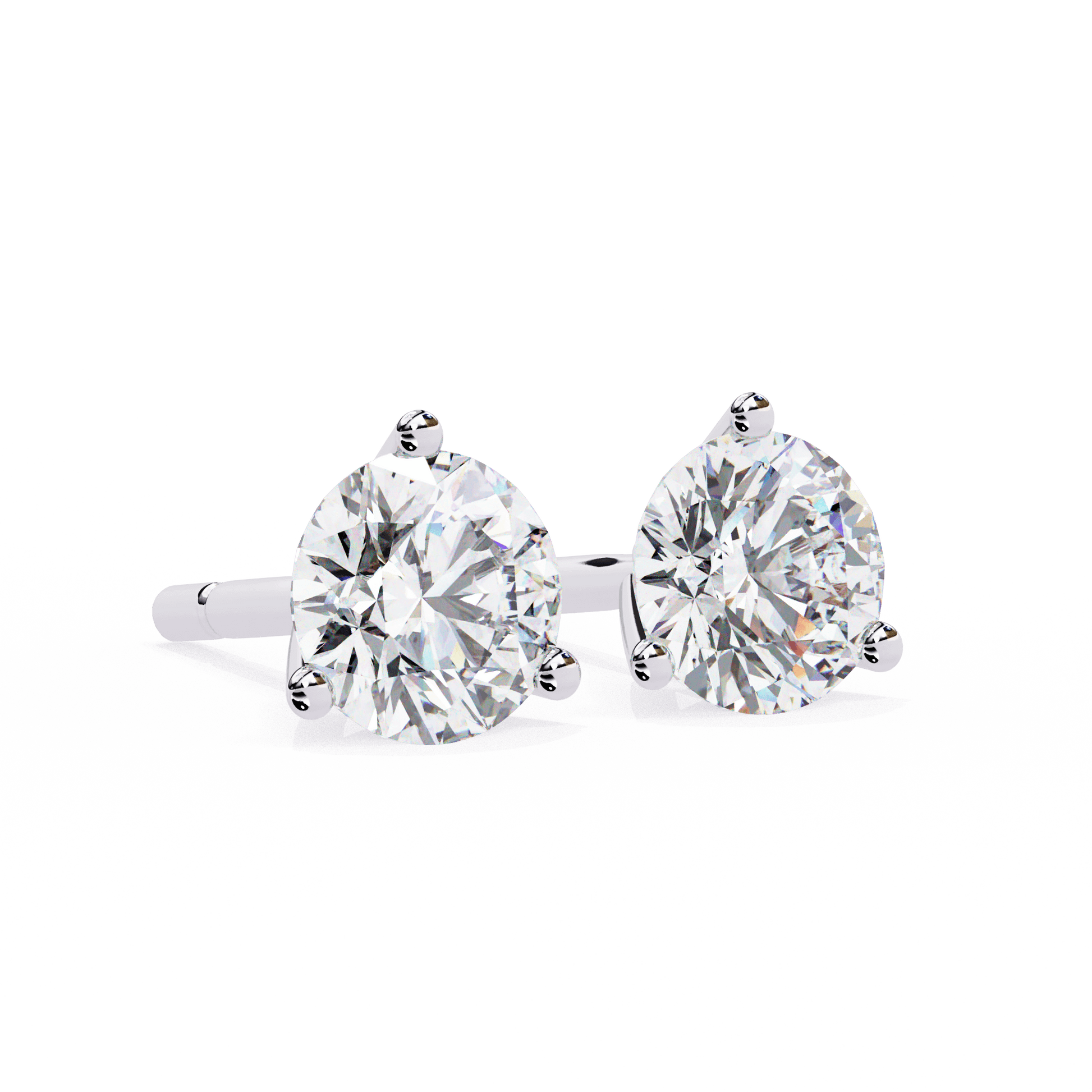 Marlena Martini Stud earrings by Carat House Dubai featuring elegant gold and diamond accents on a white background