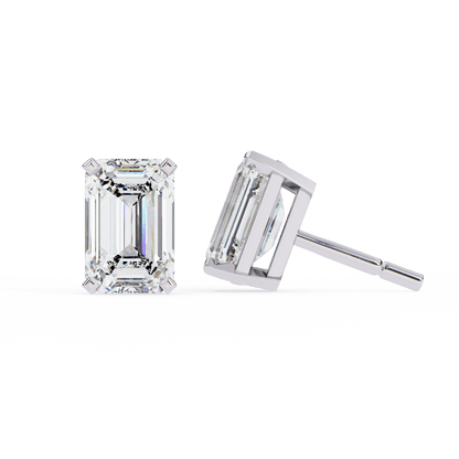 Anne- The Classic Emerald Stud