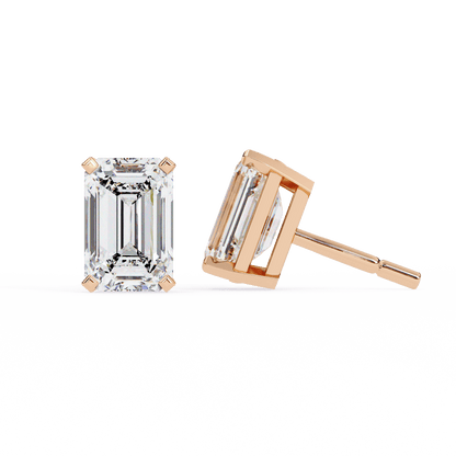 Anne- The Classic Emerald Stud