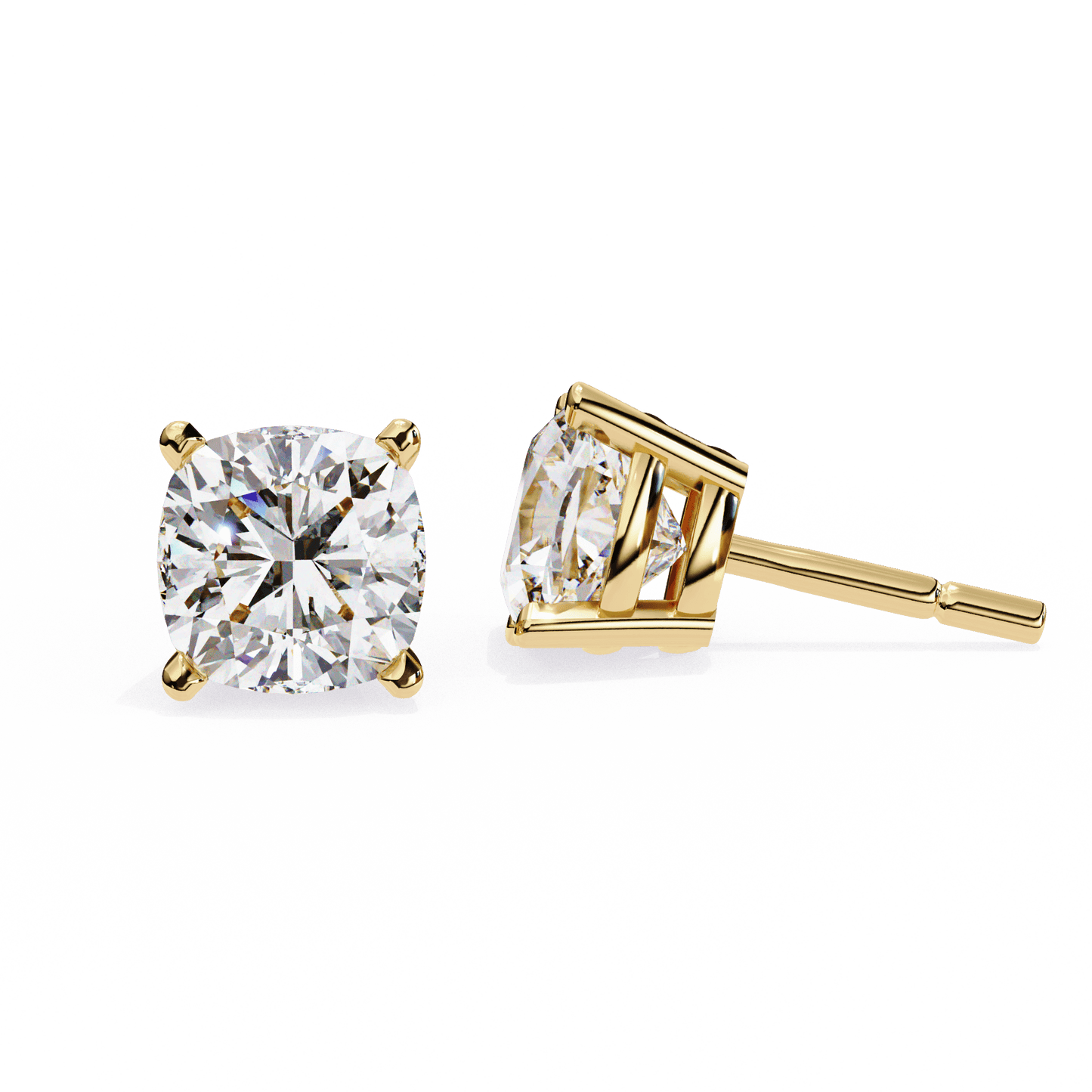 Ariel- Classic Cushion-Cut Studs