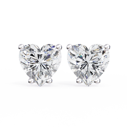 Aya- Classic Heart-Cut Studs