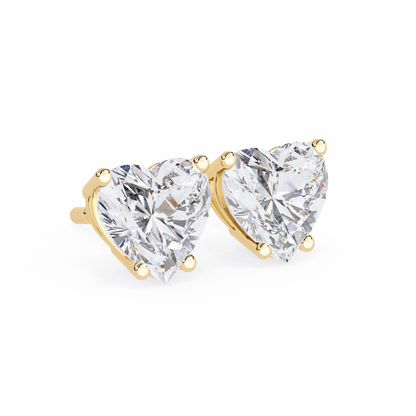 Aya- Classic Heart-Cut Studs
