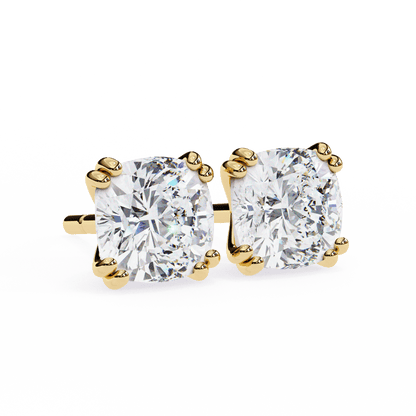 Audrey– The Double Prong Cushion Stud