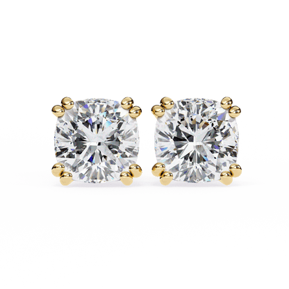 Audrey– The Double Prong Cushion Stud