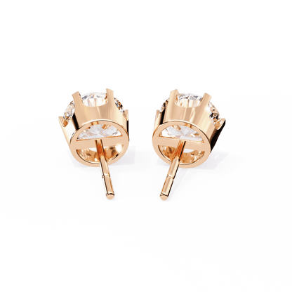 Freja – Classic 6-Prong Round Diamond Studs