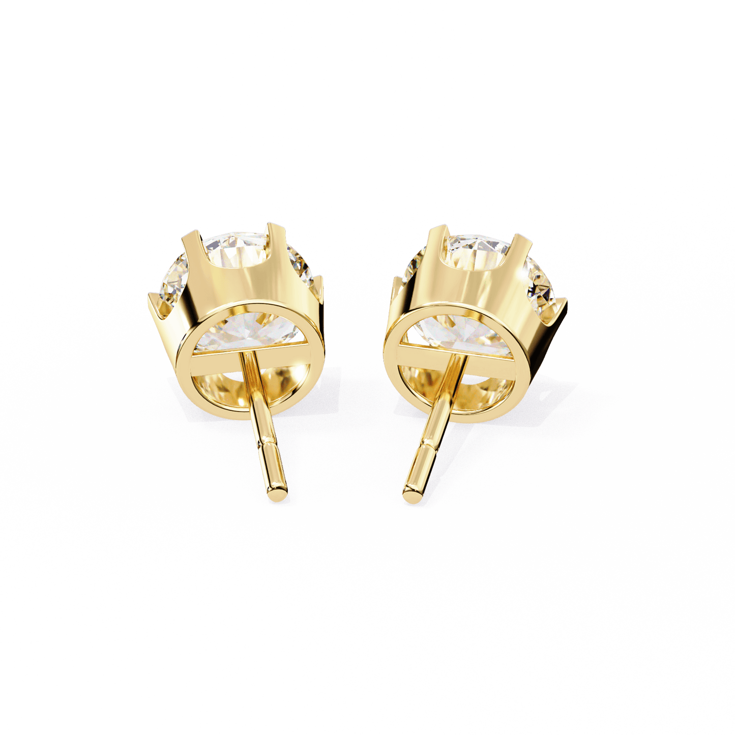 Freja – Classic 6-Prong Round Diamond Studs