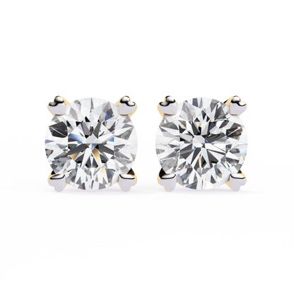 Andrea – Heart-Prong Diamond Studs