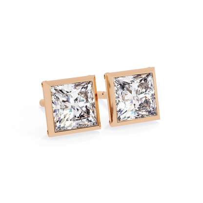 Alejandra– The Bezel Set Princess Stud