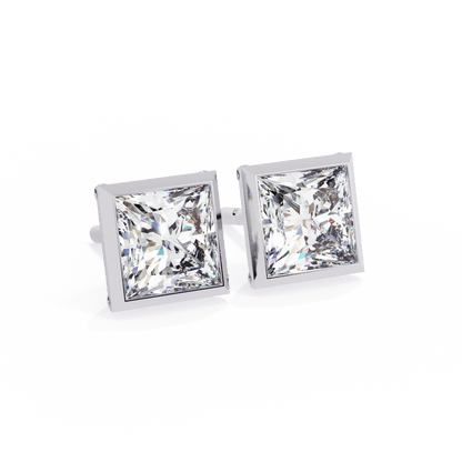 Alejandra– The Bezel Set Princess Stud