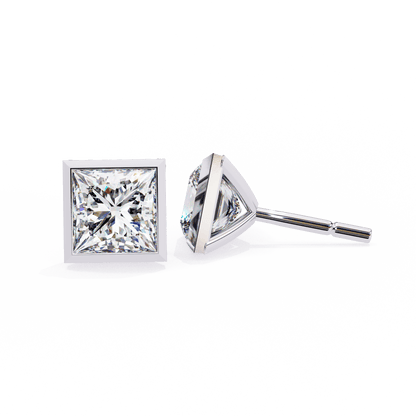 Alejandra– The Bezel Set Princess Stud