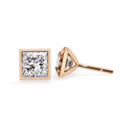 Alejandra– The Bezel Set Princess Stud