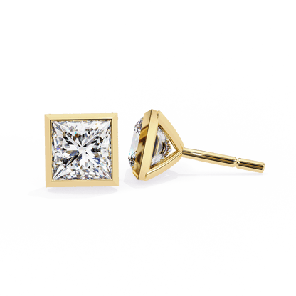 Alejandra– The Bezel Set Princess Stud