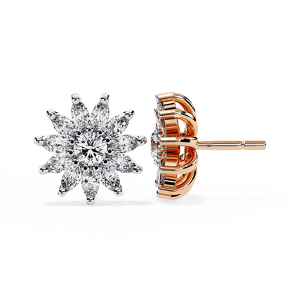 Vittoria – Marquise Petal Diamond Studs
