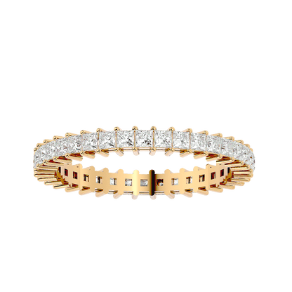 Bellamy – Princess-Cut Full Eternity Band in Basket Setting