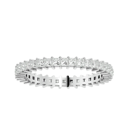 Bellamy – Princess-Cut Full Eternity Band in Basket Setting