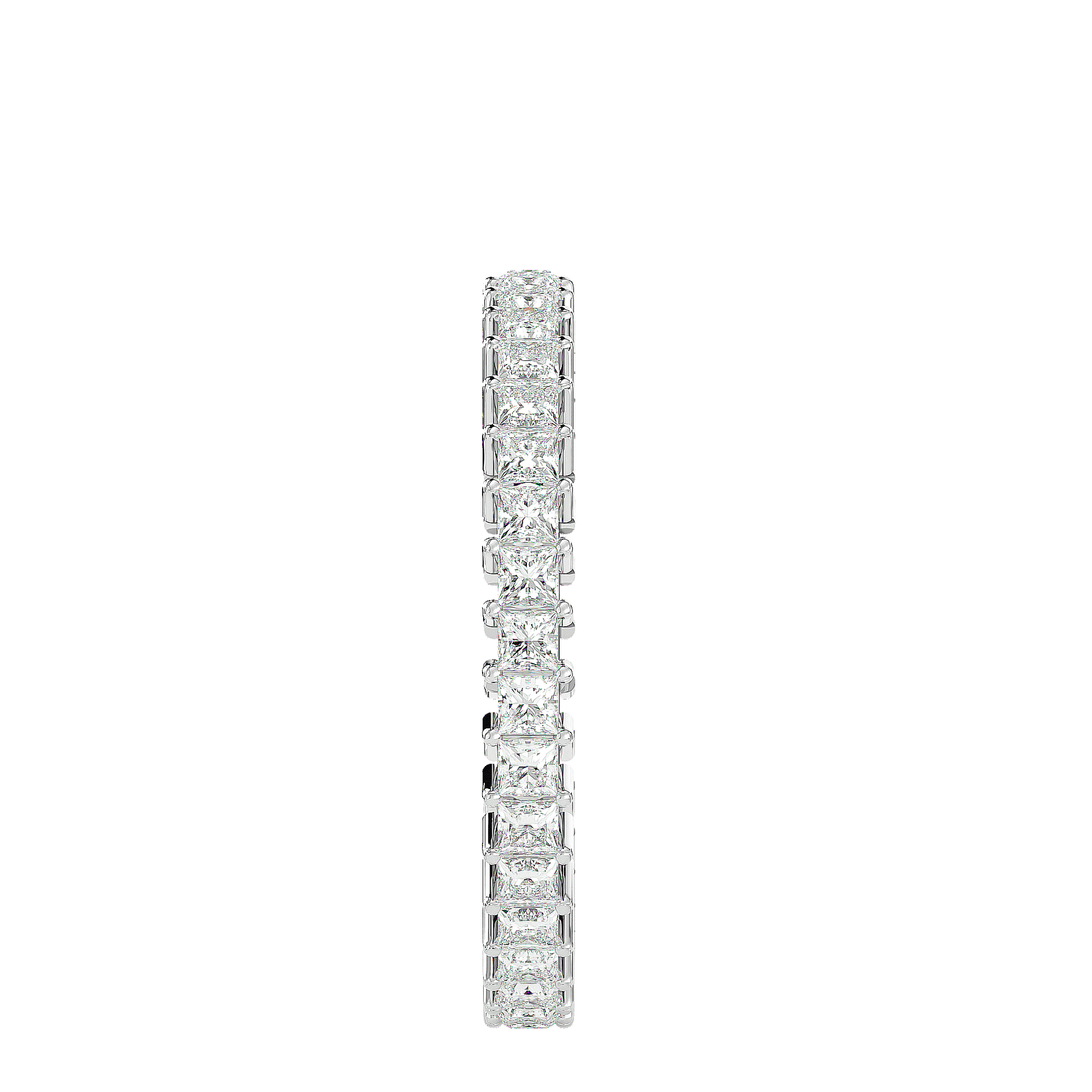 Carat House Dubai Bellamy princess-cut full eternity band in basket setting, showcasing sparkling diamonds and intricate craftsmanship.