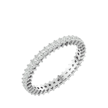Bellamy – Princess-Cut Full Eternity Band in Basket Setting