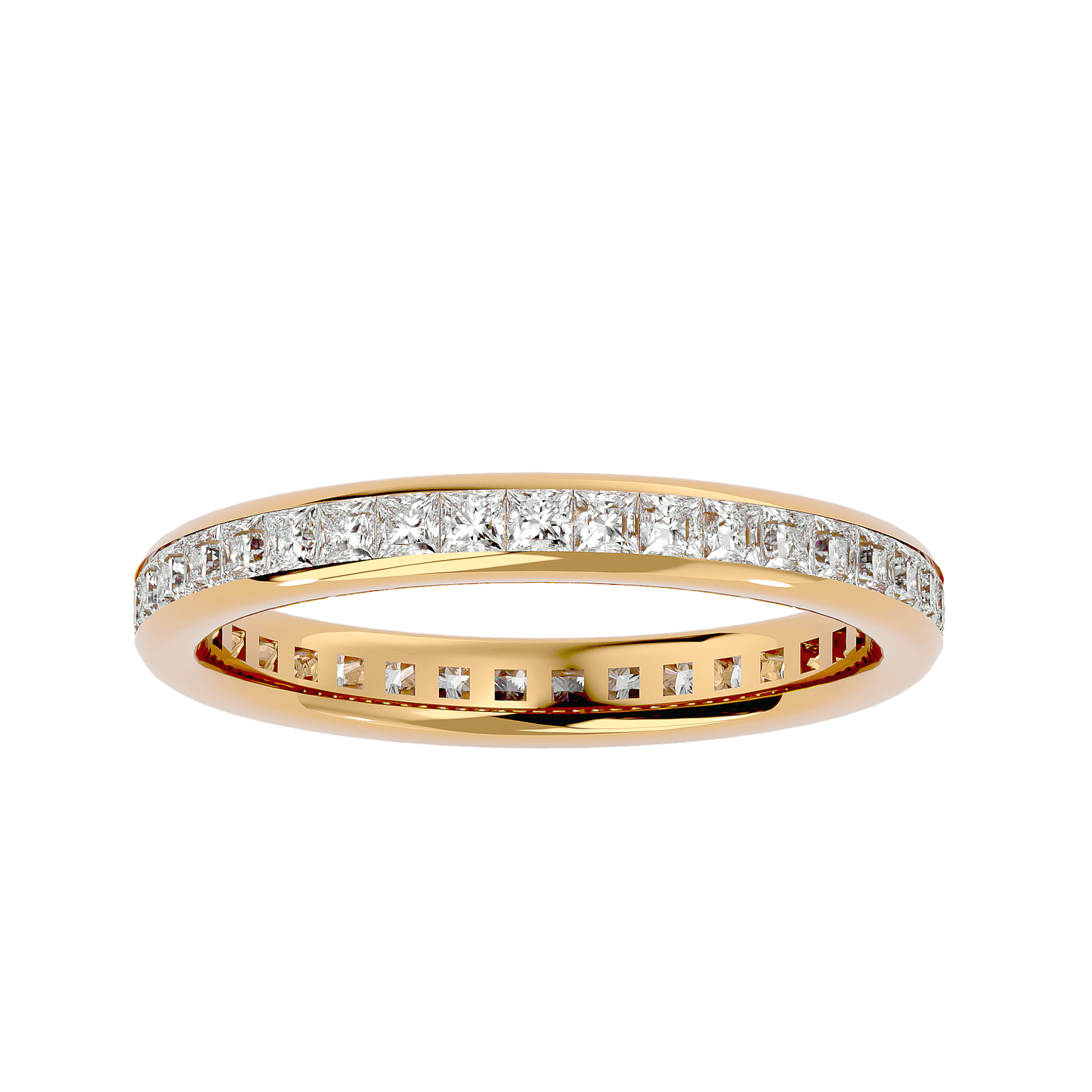 Vanessa – Princess-Cut Diamond Channel-Set Full Eternity Band