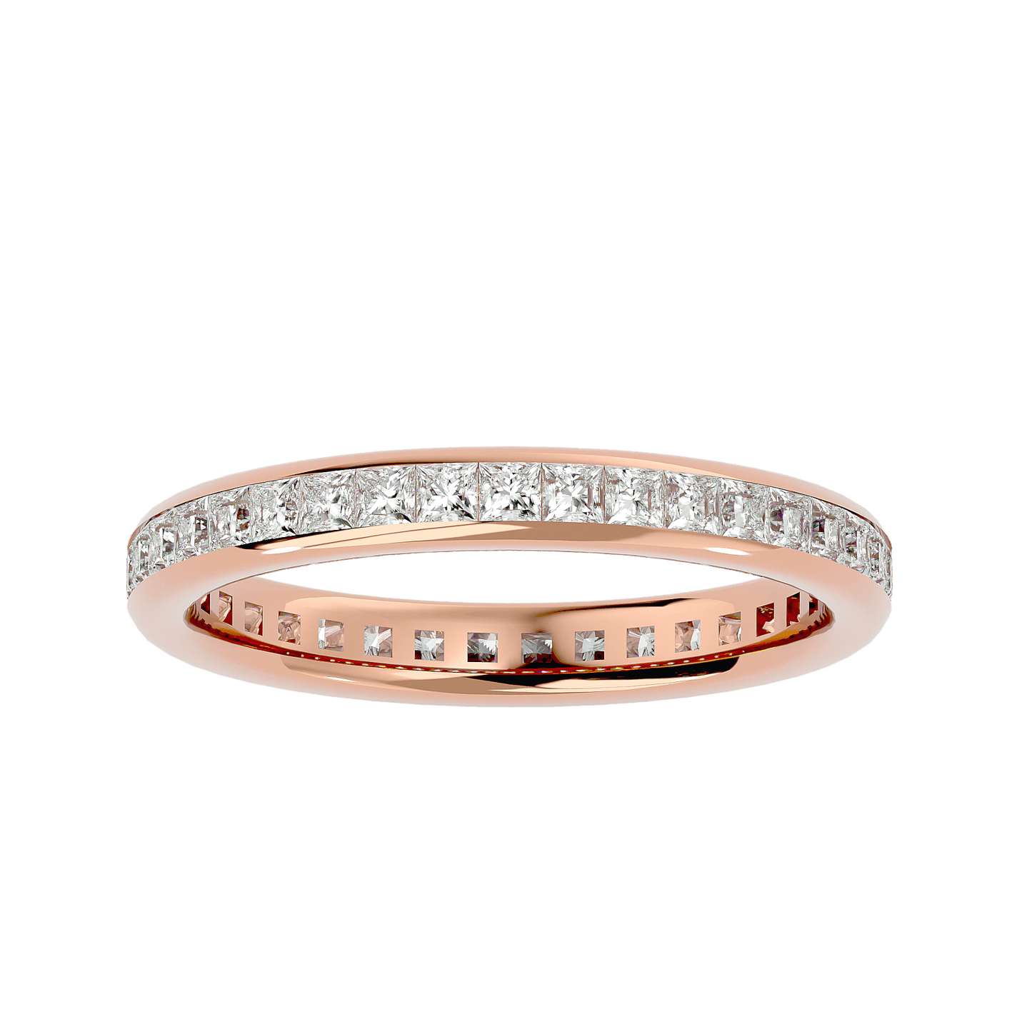 Vanessa – Princess-Cut Diamond Channel-Set Full Eternity Band