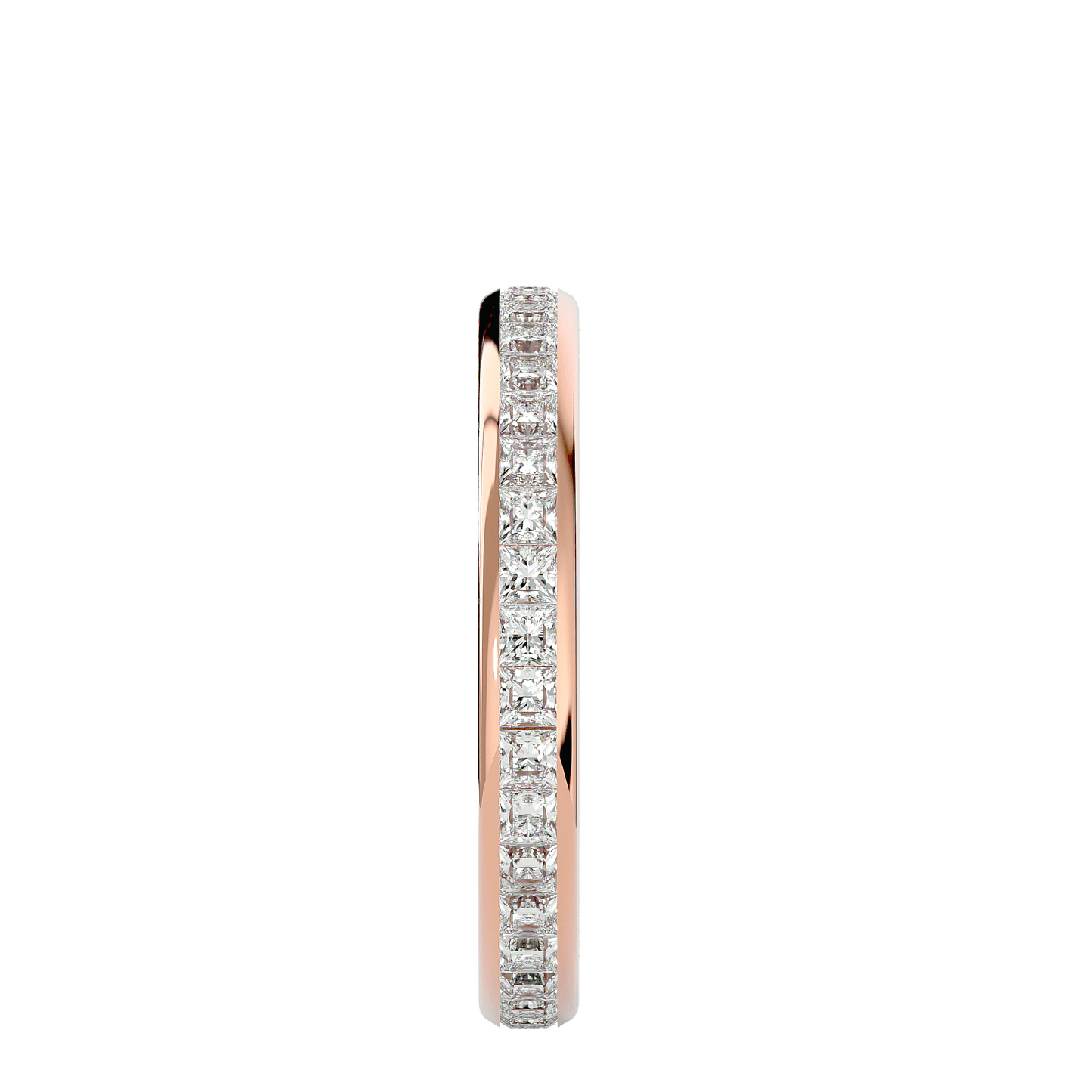 Vanessa – Princess-Cut Diamond Channel-Set Full Eternity Band