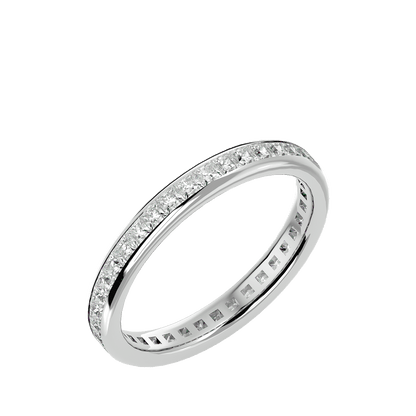 Vanessa – Princess-Cut Diamond Channel-Set Full Eternity Band
