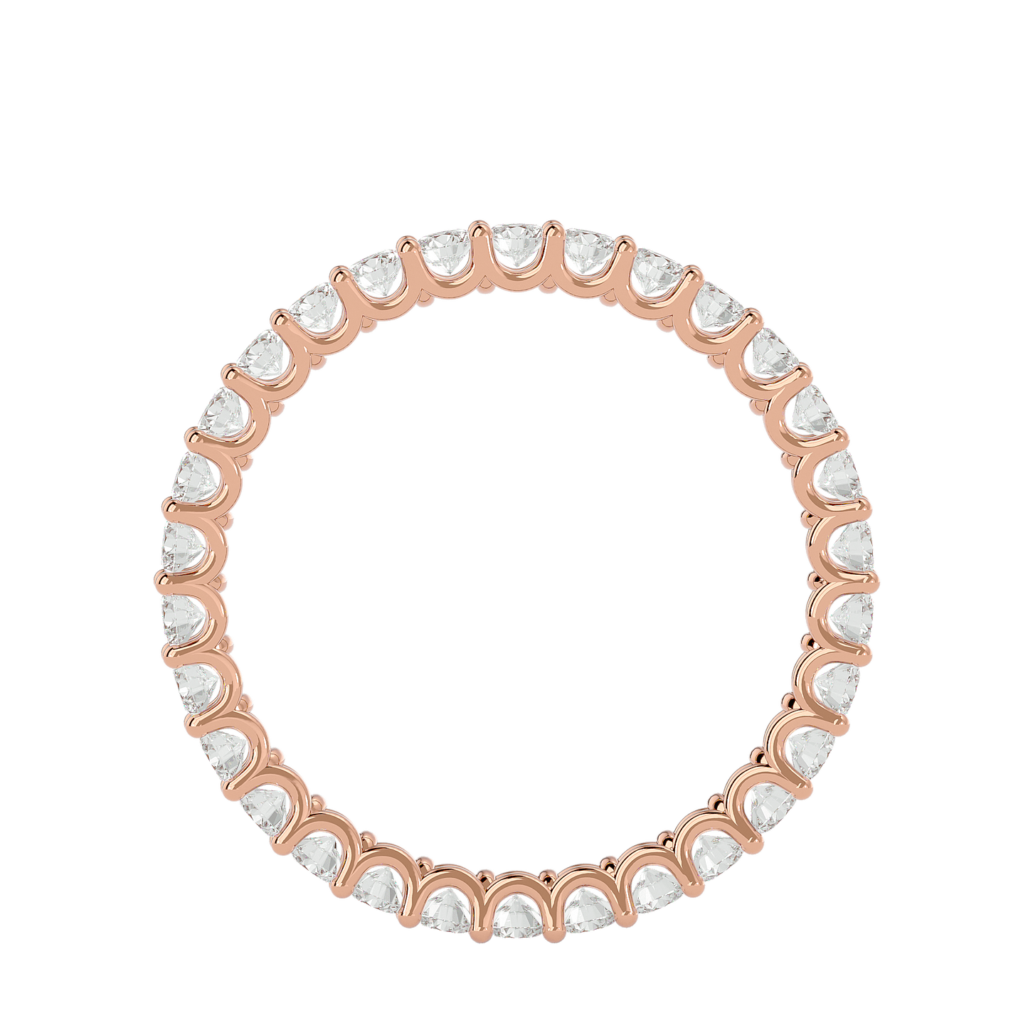 Celine – The U-Prong Eternity Band