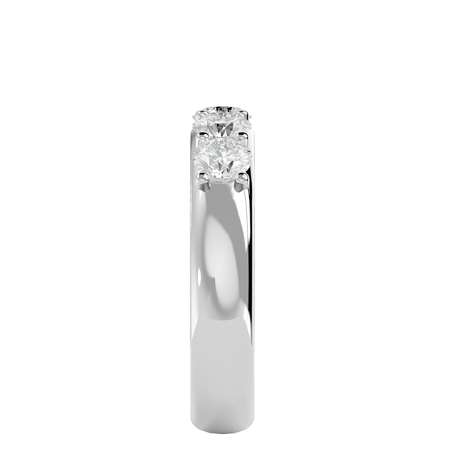 Isolde four-stone diamond band by Carat House Dubai, featuring sparkling diamonds set in elegant jewelry design.