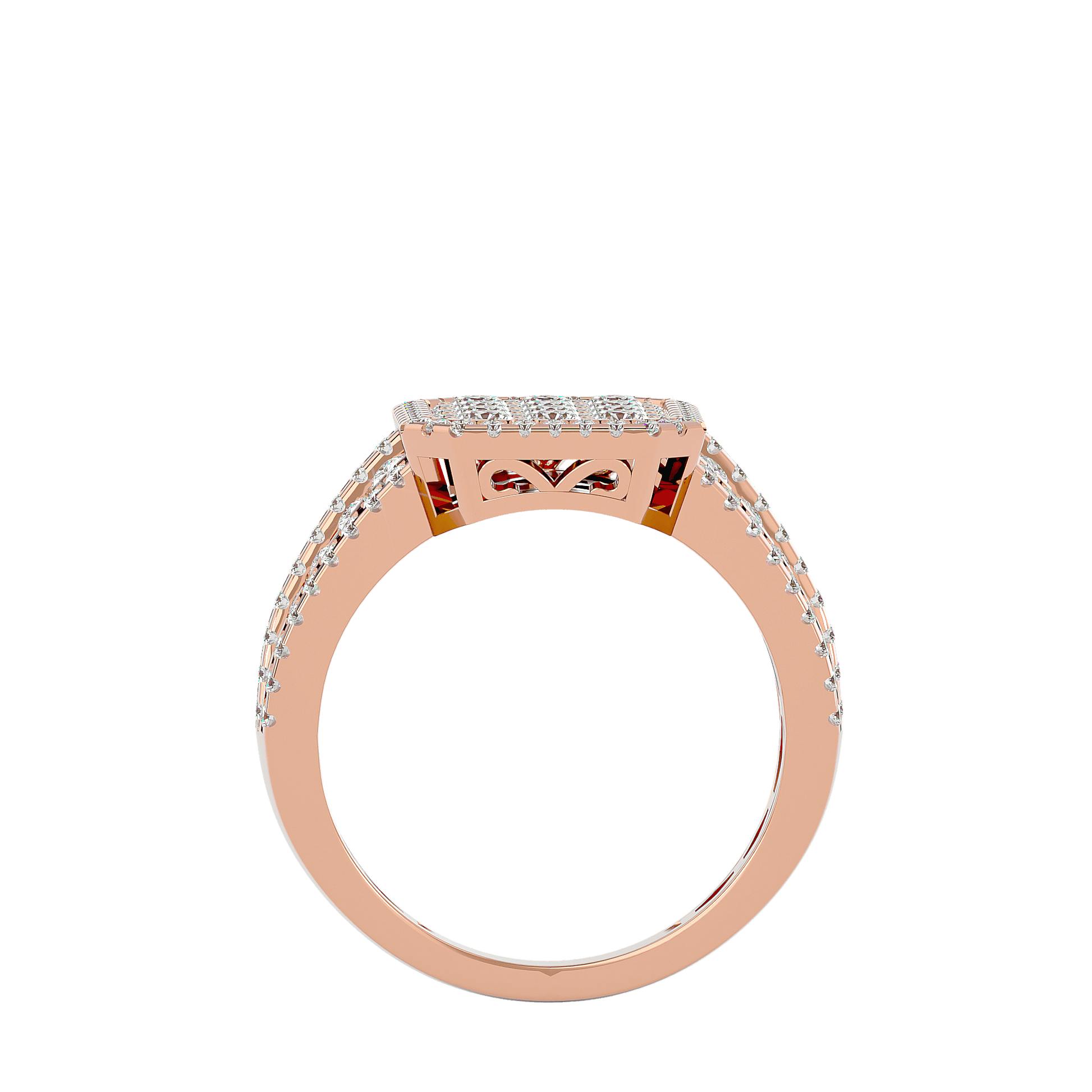 Aurelius by Carat House Dubai featuring a luxurious gold and diamond ring with intricate design details.