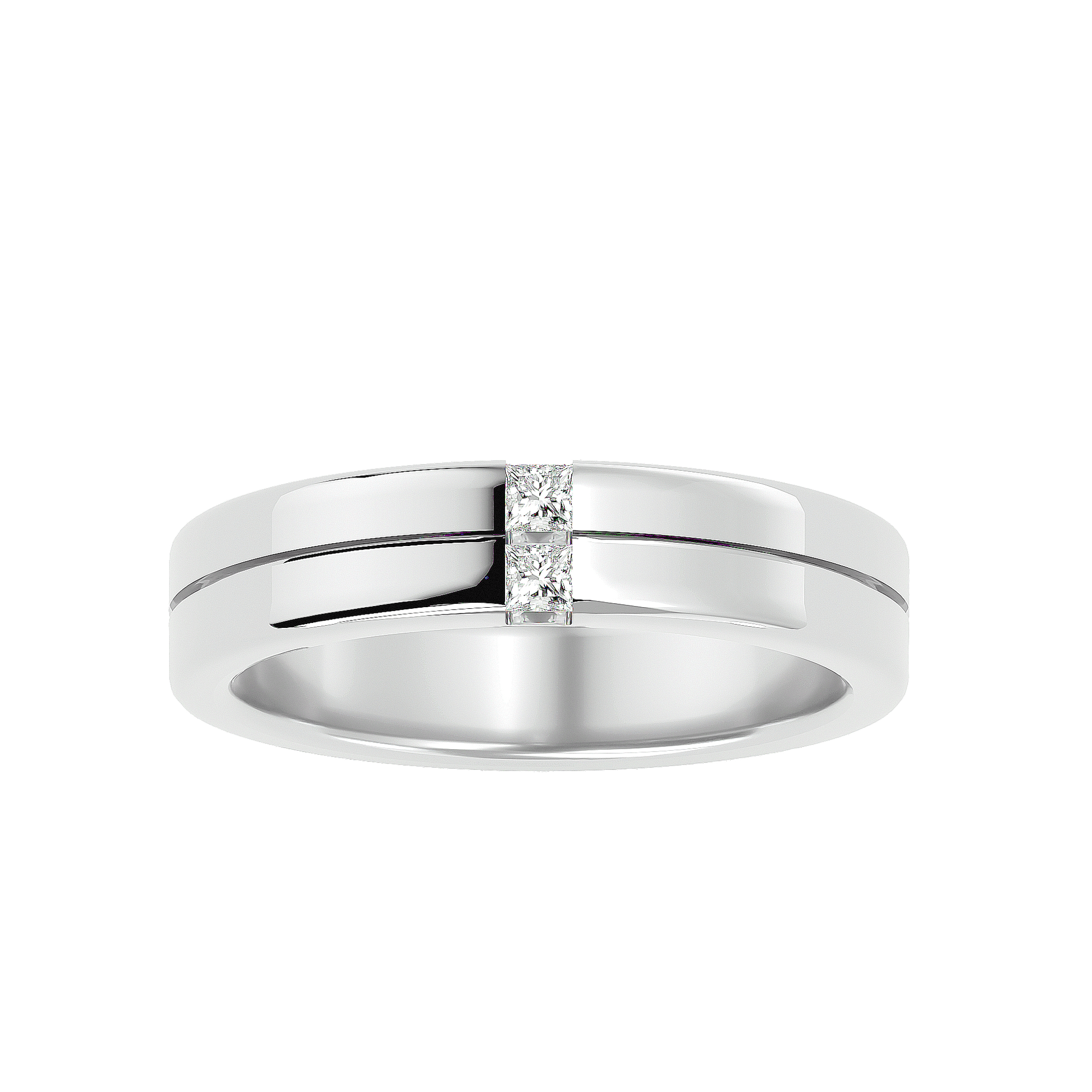 Sterling silver ring from Carat House Dubai featuring a sleek, polished design with intricate detailing.
