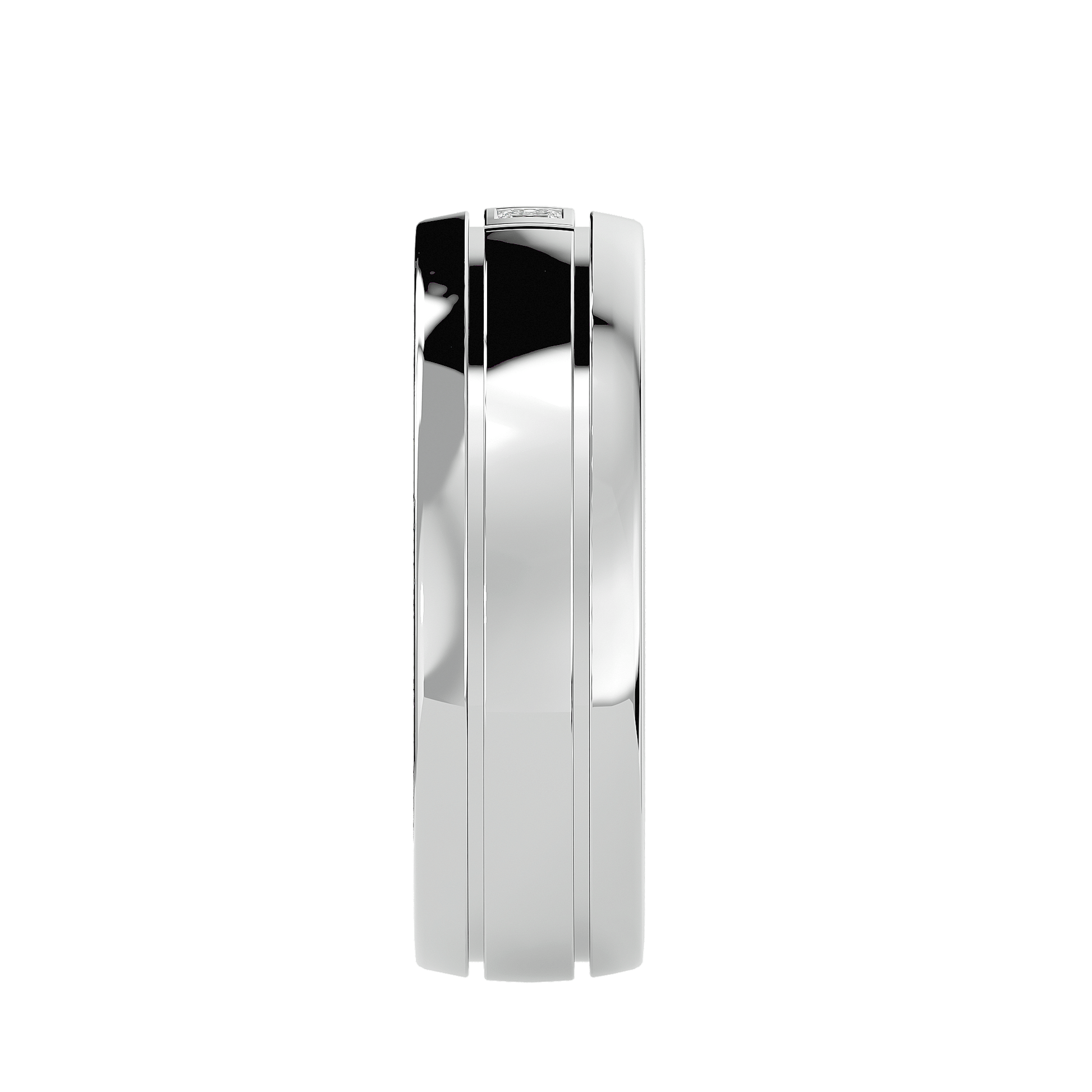 Caspian diamond ring by Carat House Dubai featuring a sparkling central diamond and elegant band design